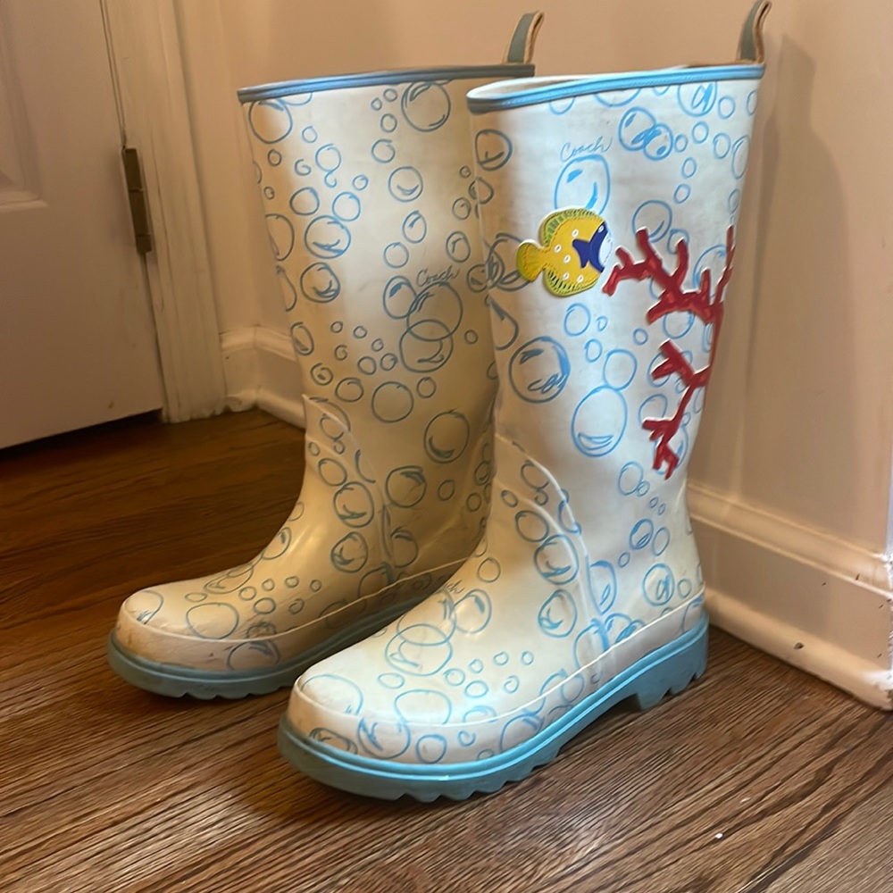 Coach Rain boots Reef and Fish